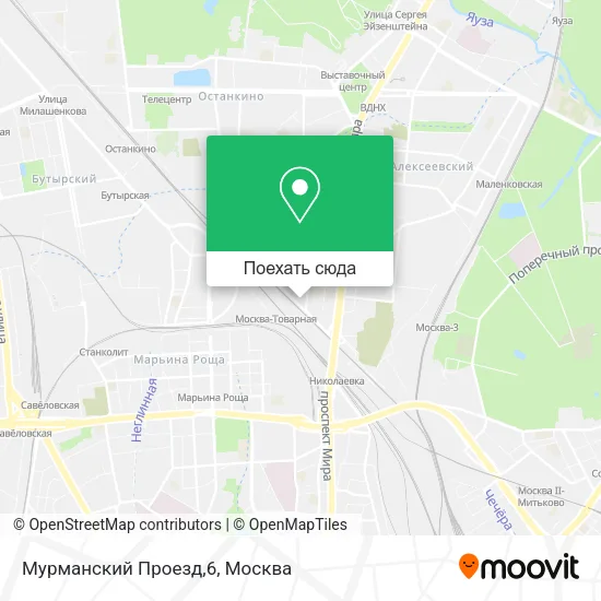 Карта Мурманский Проезд,6