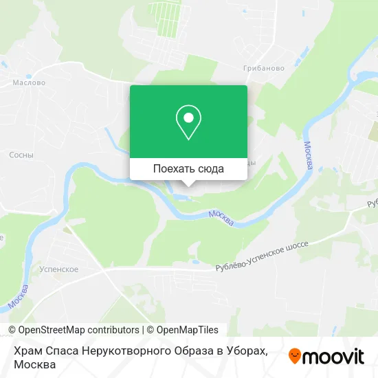 Карта Храм Спаса Нерукотворного Образа в Уборах