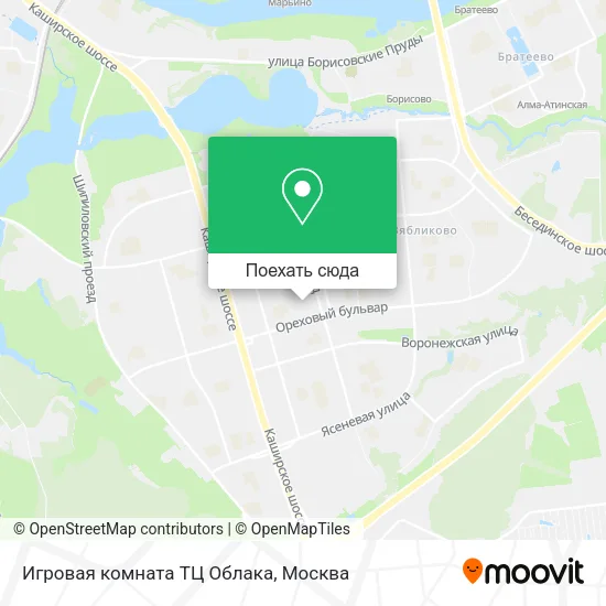 Карта Игровая комната ТЦ Облака