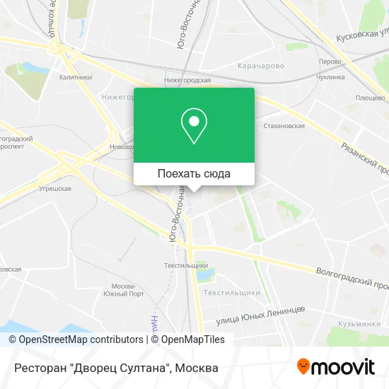 Карта Ресторан "Дворец Султана"