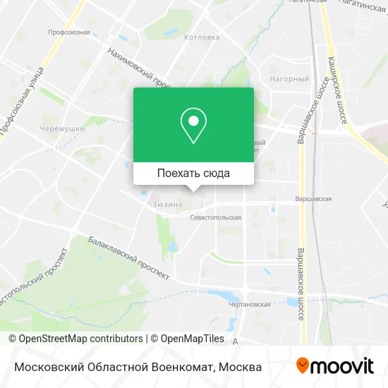 Карта Московский Областной Военкомат