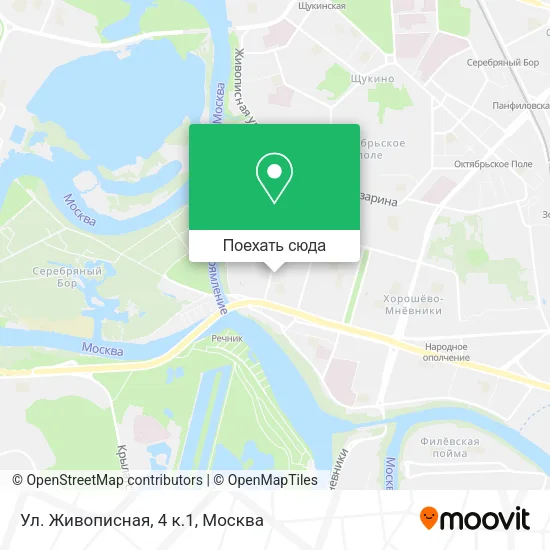 Карта Ул. Живописная, 4 к.1