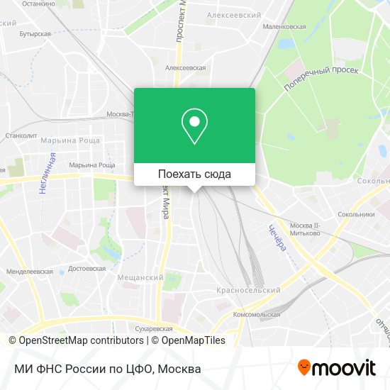 Карта МИ ФНС России по ЦФО