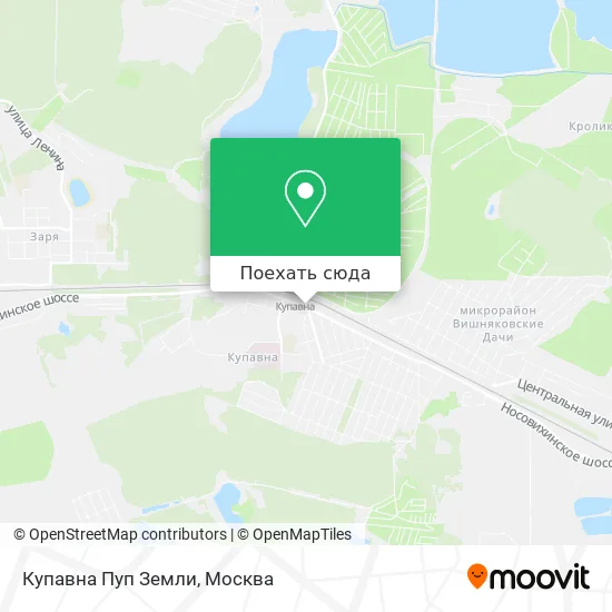 Карта Купавна Пуп Земли