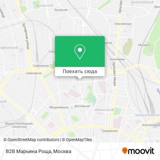 Карта B2B Марьина Роща