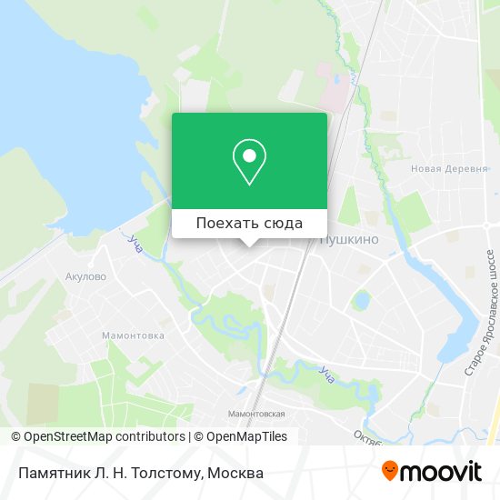 Карта Памятник Л. Н. Толстому