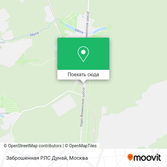 Карта Заброшенная РЛС Дунай