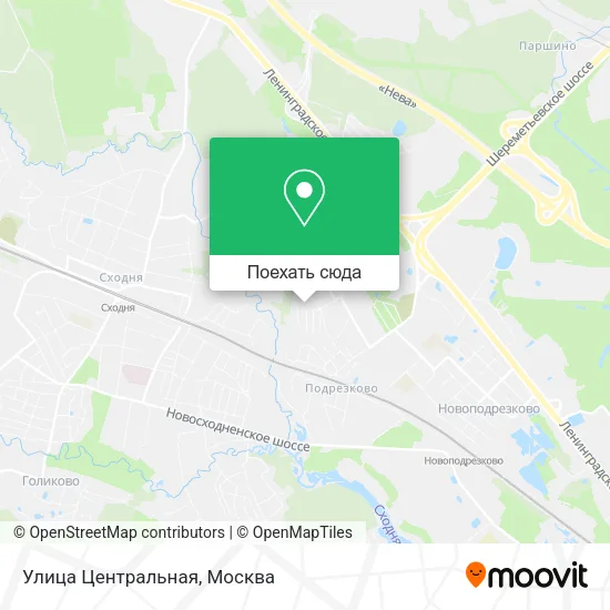Карта Улица Центральная