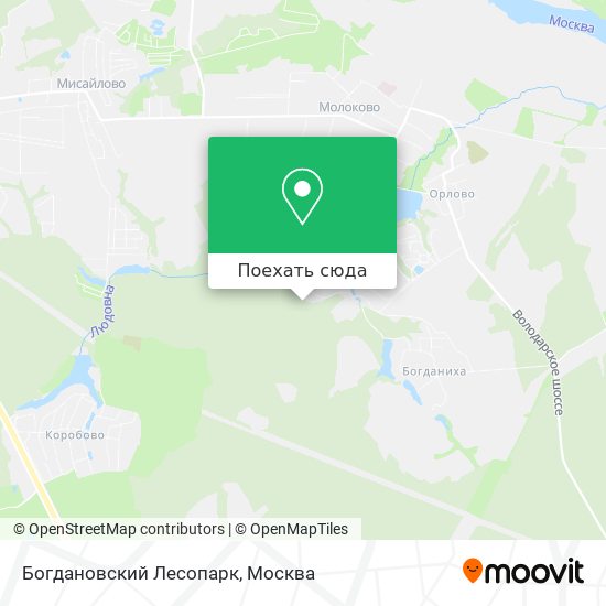 Карта Богдановский Лесопарк