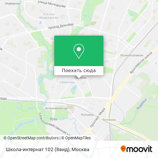 Карта Школа-интернат 102 (8вид)