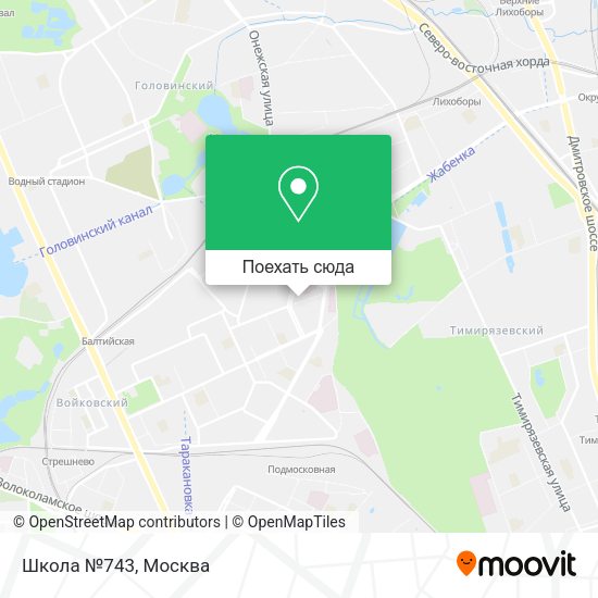 Карта Школа №743