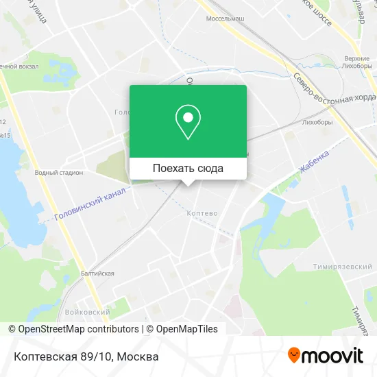 Карта Коптевская 89/10