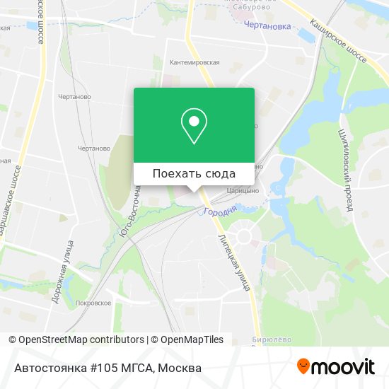 Карта Автостоянка #105 МГСА