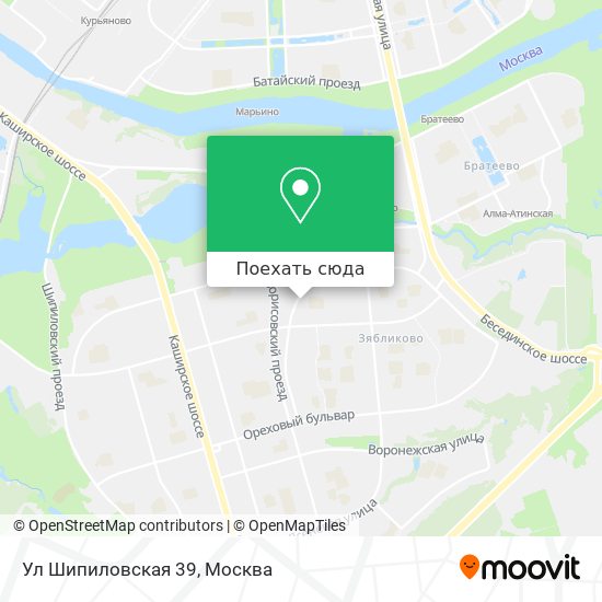 Карта Ул Шипиловская 39