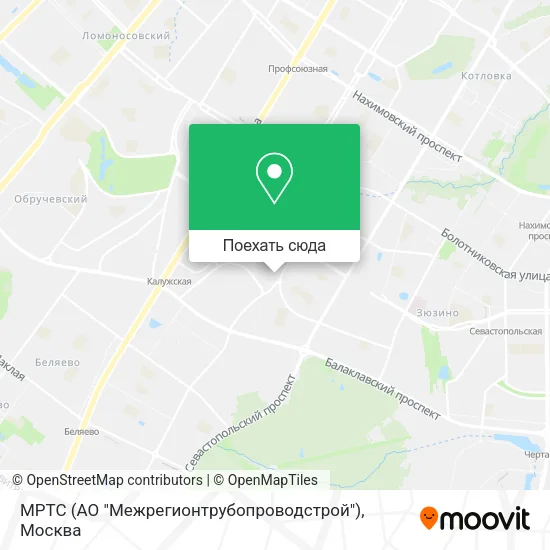 Карта МРТС (АО "Межрегионтрубопроводстрой")