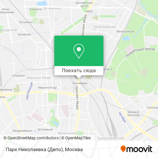 Карта Парк Николаевка (Депо)