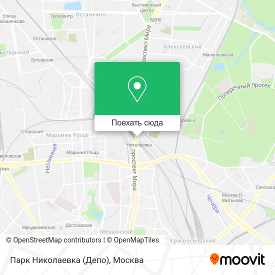 Карта Парк Николаевка (Депо)