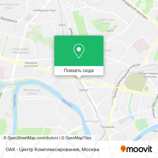 Карта ОАК - Центр Комплексирования