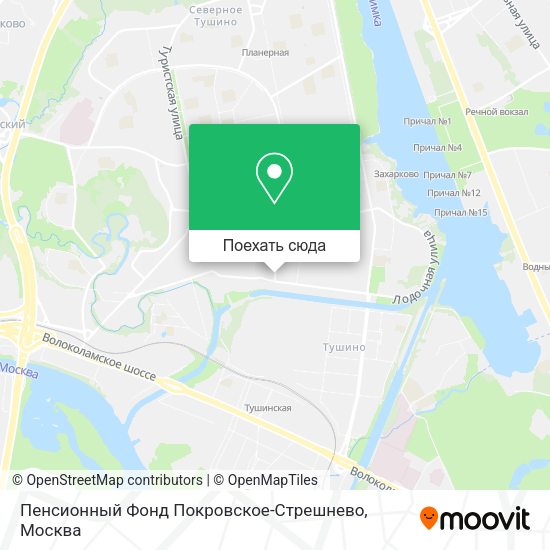 Карта Пенсионный Фонд Покровское-Стрешнево