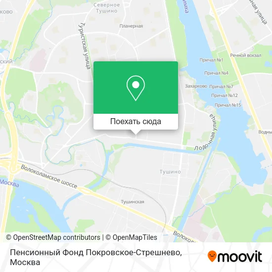 Карта Пенсионный Фонд Покровское-Стрешнево