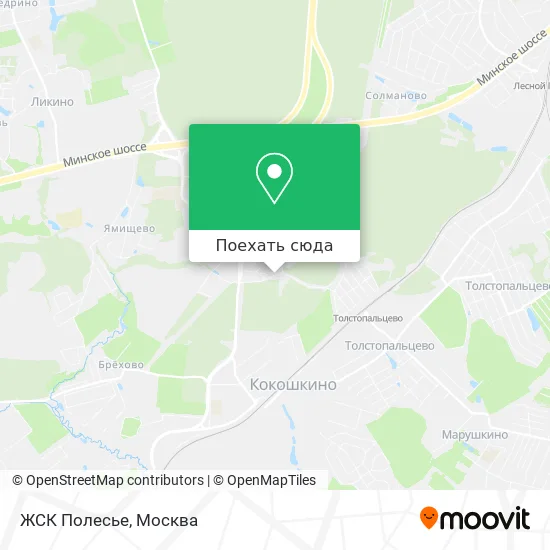 Карта ЖСК Полесье