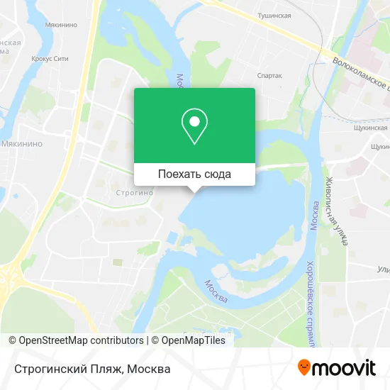 Карта Строгинский Пляж