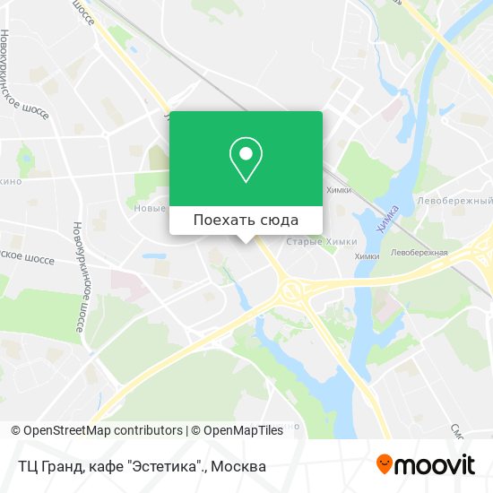 Карта ТЦ Гранд, кафе "Эстетика".