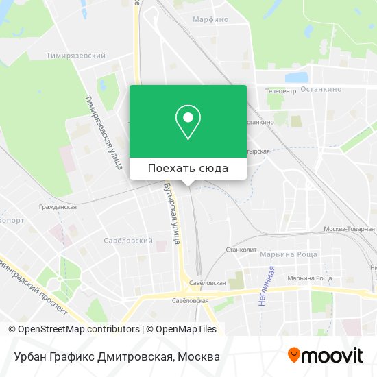 Карта Урбан Графикс Дмитровская