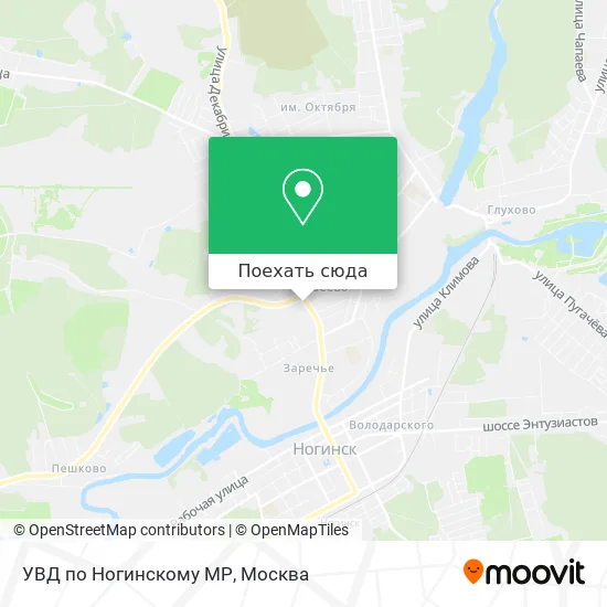 Карта УВД по Ногинскому МР