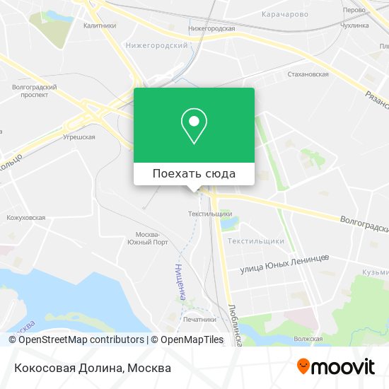 Карта Кокосовая Долина