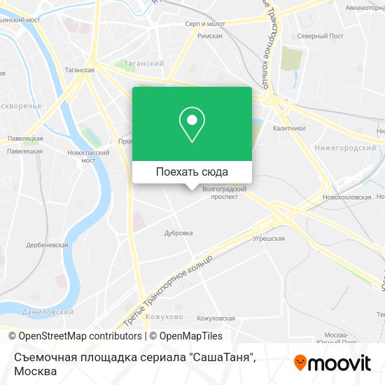 Карта Съемочная площадка сериала "СашаТаня"