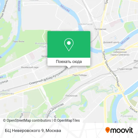 Карта БЦ Неверовского 9