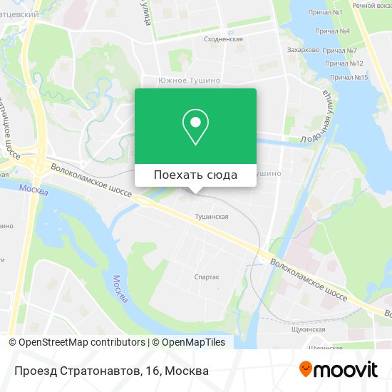 Карта Проезд Стратонавтов, 16