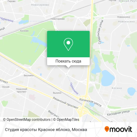 Карта Студия красоты Красное яблоко