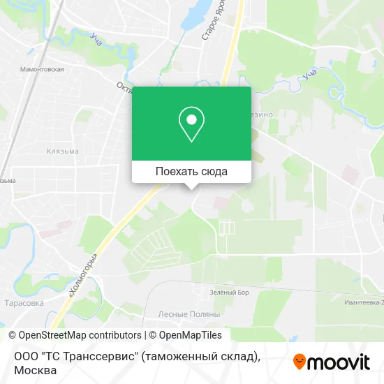 Карта ООО "ТС Транссервис" (таможенный склад)