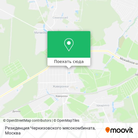 Карта Резиденция Черкизовского мясокомбината