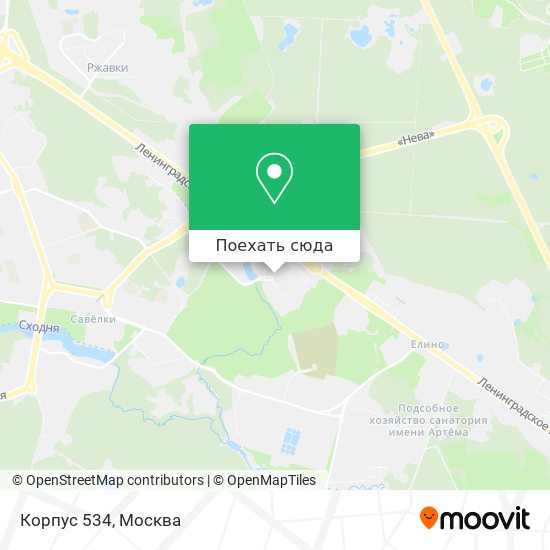 Карта Корпус 534