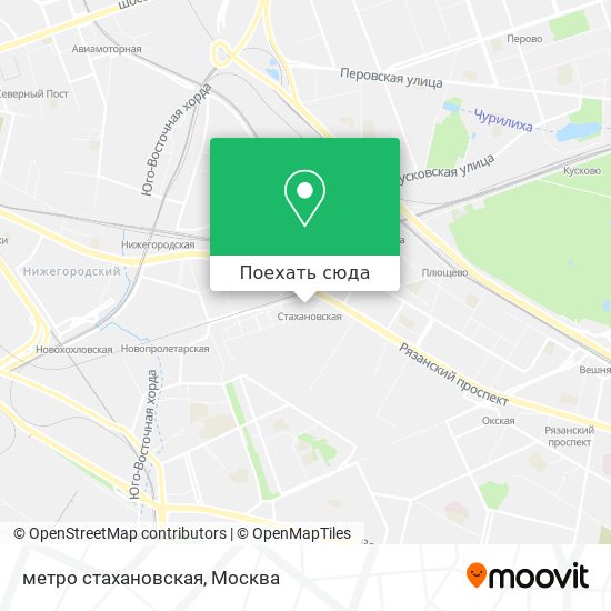 Карта метро стахановская
