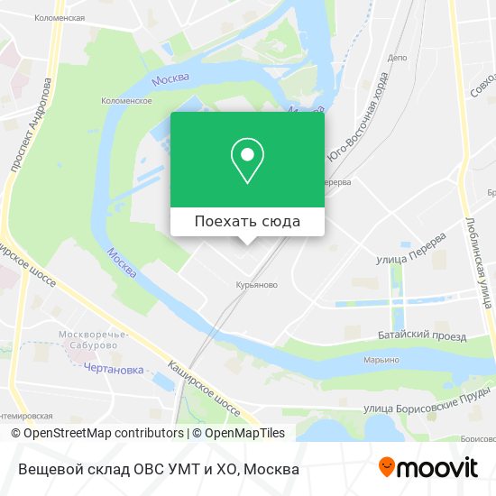 Карта Вещевой склад ОВС УМТ и ХО