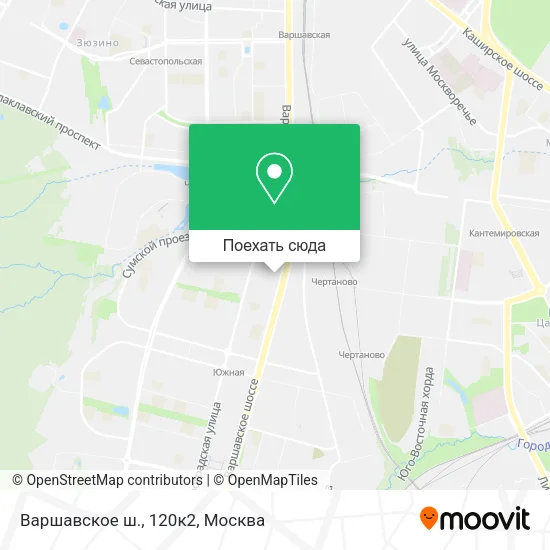 Карта Варшавское ш., 120к2