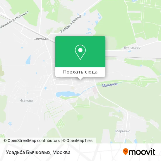 Карта Усадьба Бычковых