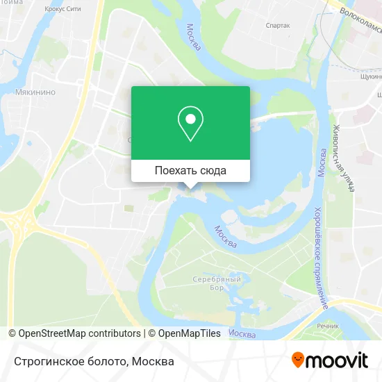 Карта Строгинское болото