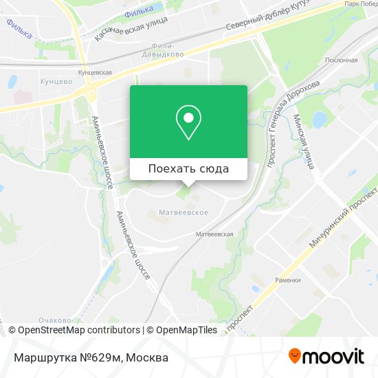 Карта Маршрутка №629м