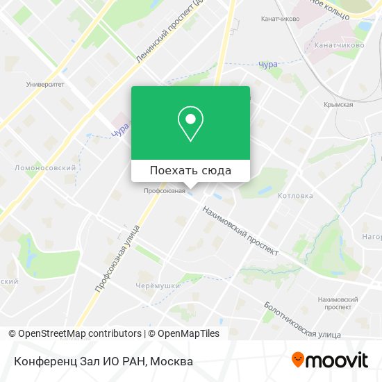 Карта Конференц Зал ИО РАН
