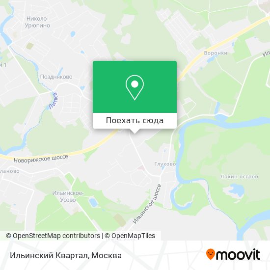 Карта Ильинский Квартал