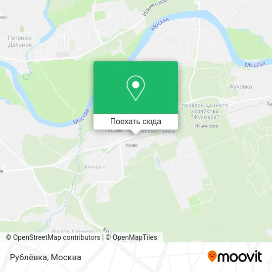 Карта Рублёвка