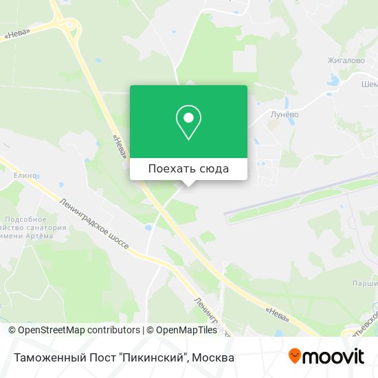 Карта Таможенный Пост "Пикинский"