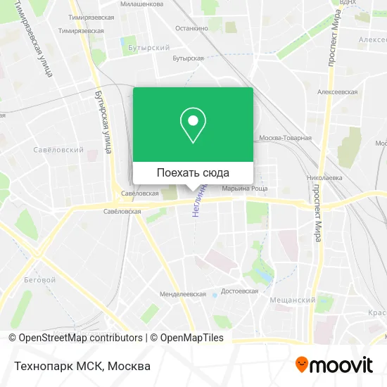 Карта Технопарк МСК