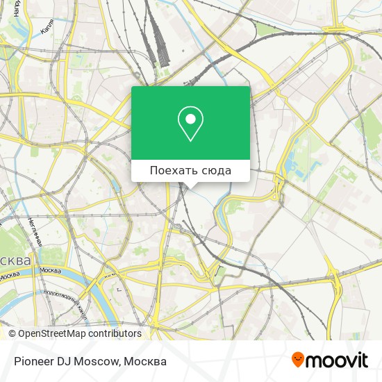 Карта Pioneer DJ Moscow