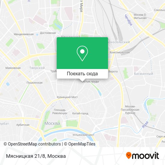 Карта Мясницкая 21/8